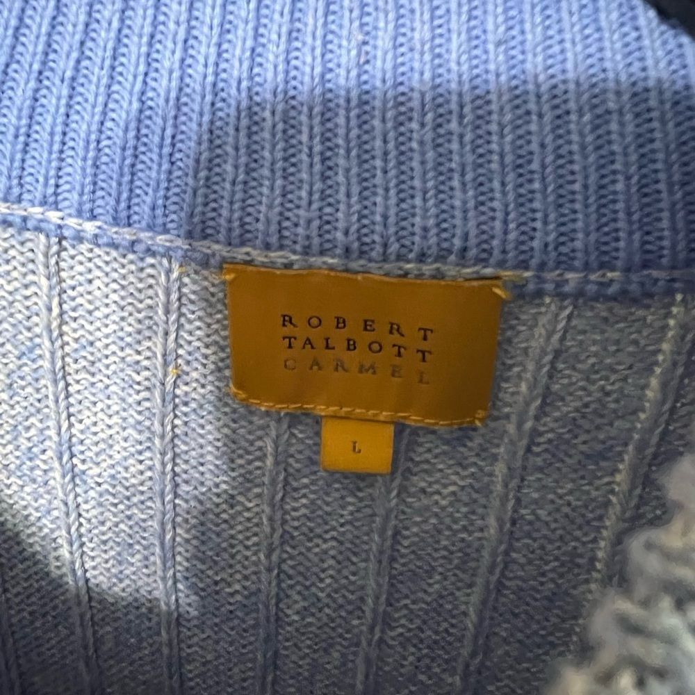Robert Talbott large blue pullover - Picture 3 of 5